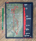 Derby 3D Route Map with Elevation - Detroit area cycling wall decor