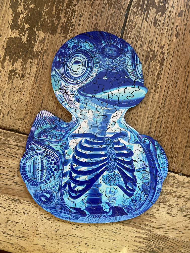 Rubber Ducky Wooden Reversible Puzzle