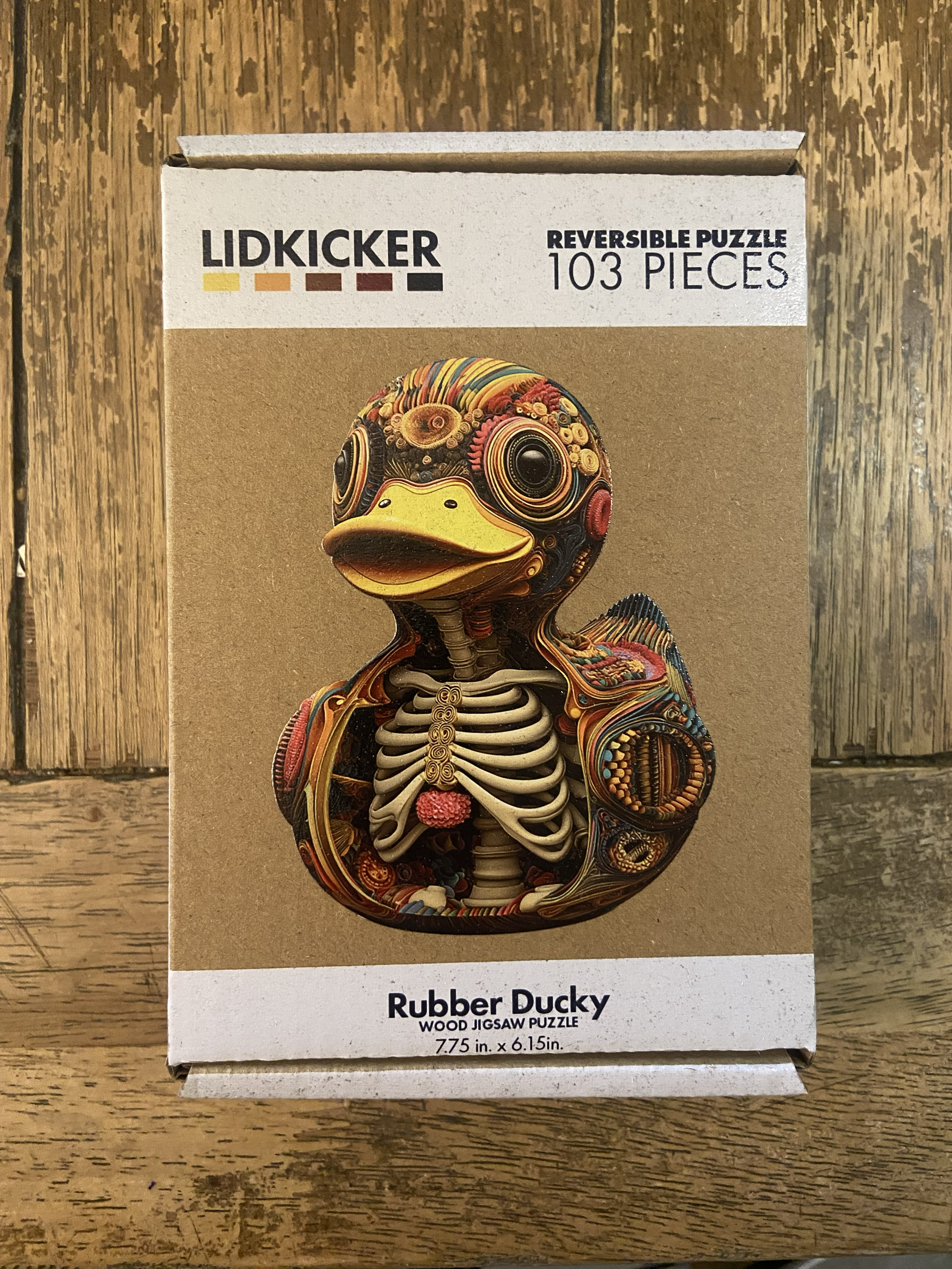 Rubber Ducky Wooden Reversible Puzzle